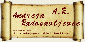 Andreja Radosavljević vizit kartica